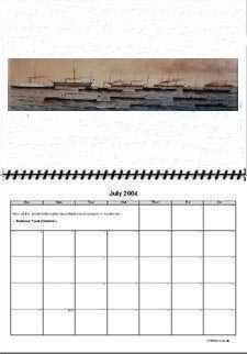 Click to download A4 x 2 size calendar.