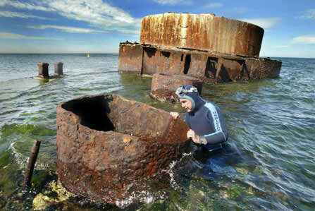 HMVS Cerberus, access hatch